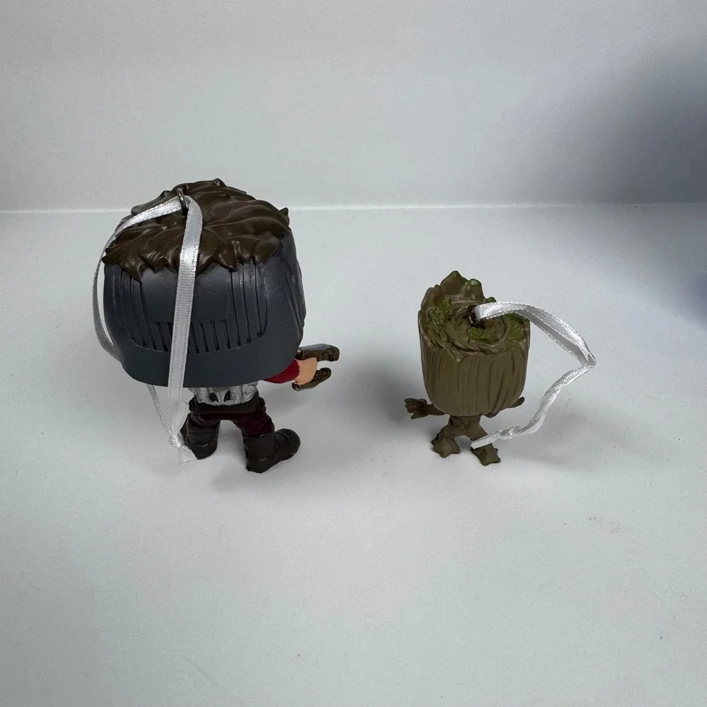 NIB Hallmark Funko Pop‎ Marvel StarLord & Groot Christmas Tree Ornaments Walmart